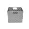 Simplify Storage Bin, Plastic, HGrey, 13 in H, 15 in W, 13 in L 26241-HGREY-SLVR - alternate 2